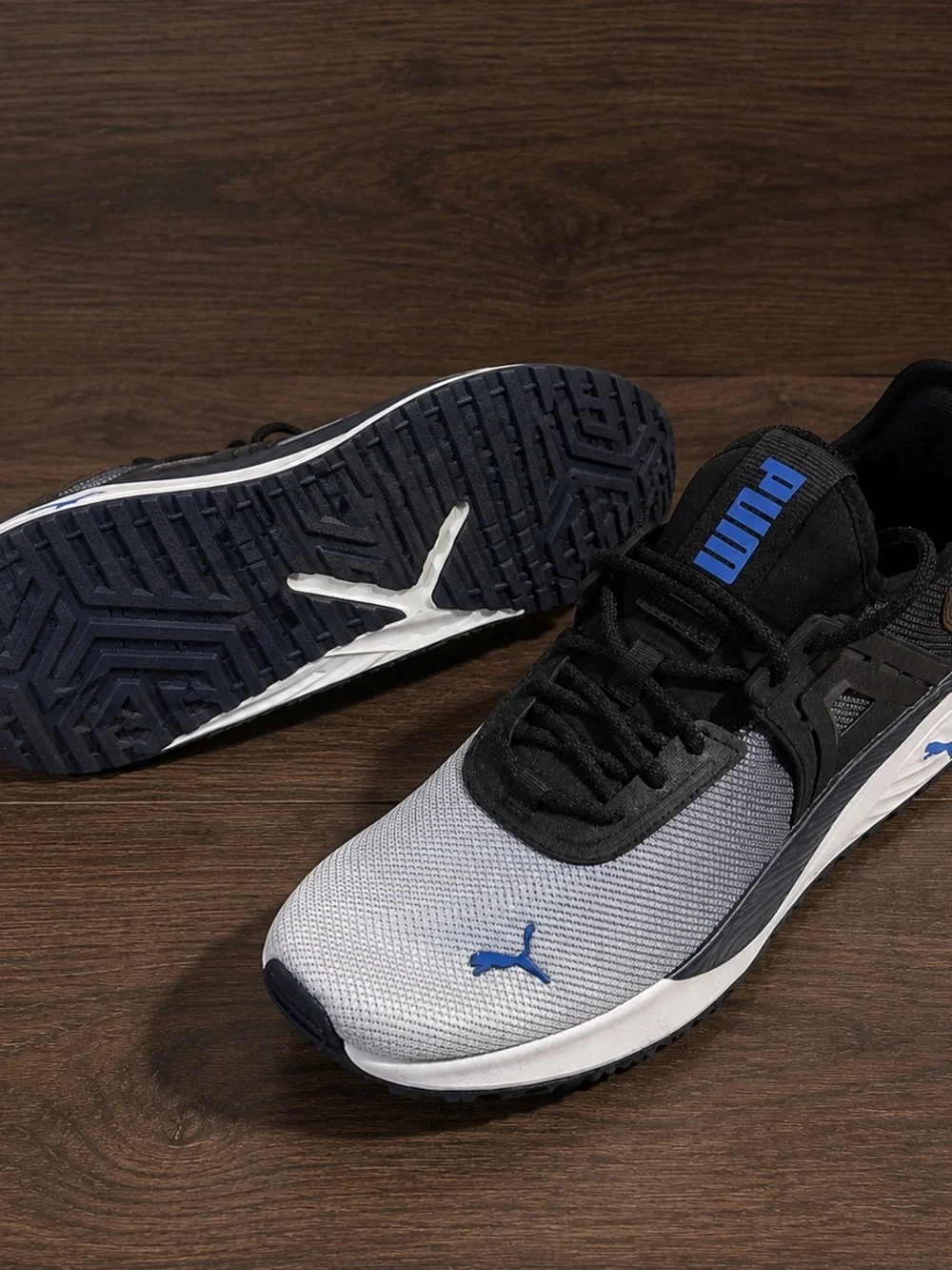 Puma Men’s Gray, Black & Blue Athletic Trainers
